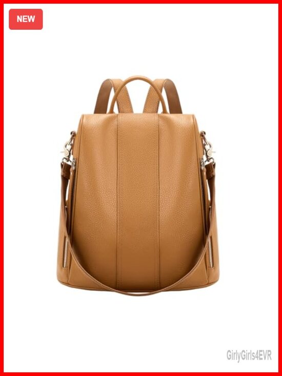 Genuine Leather Anti-theft Fashion Backpack Purse for Women main image 5
